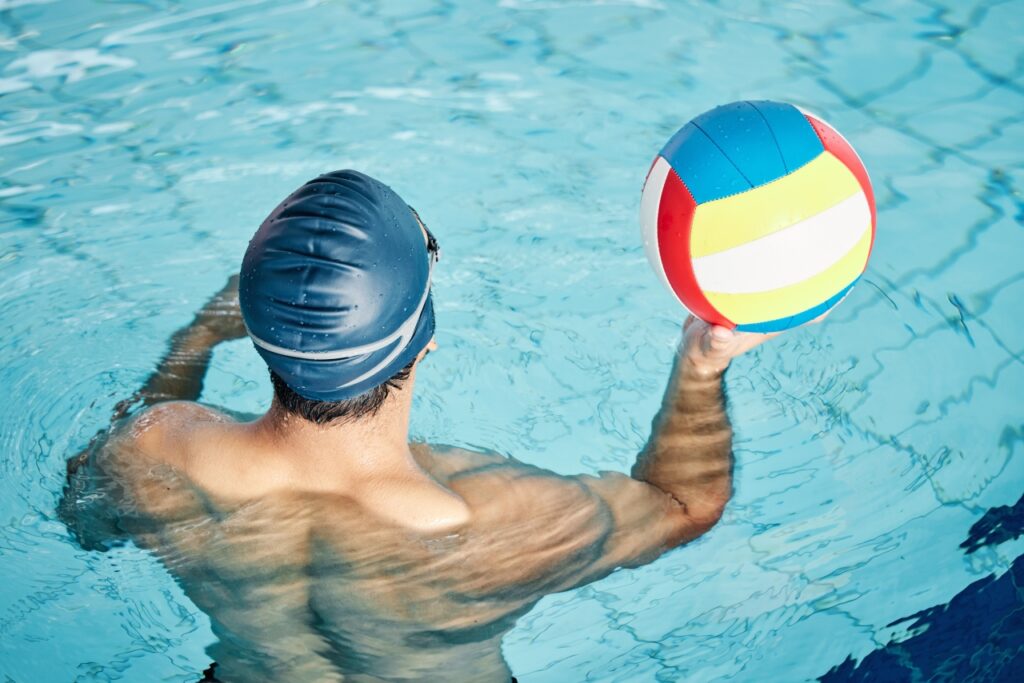Water Volleyball Playing Photo
